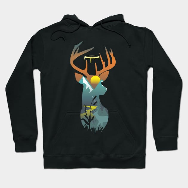 wild deer Hoodie by kladenko